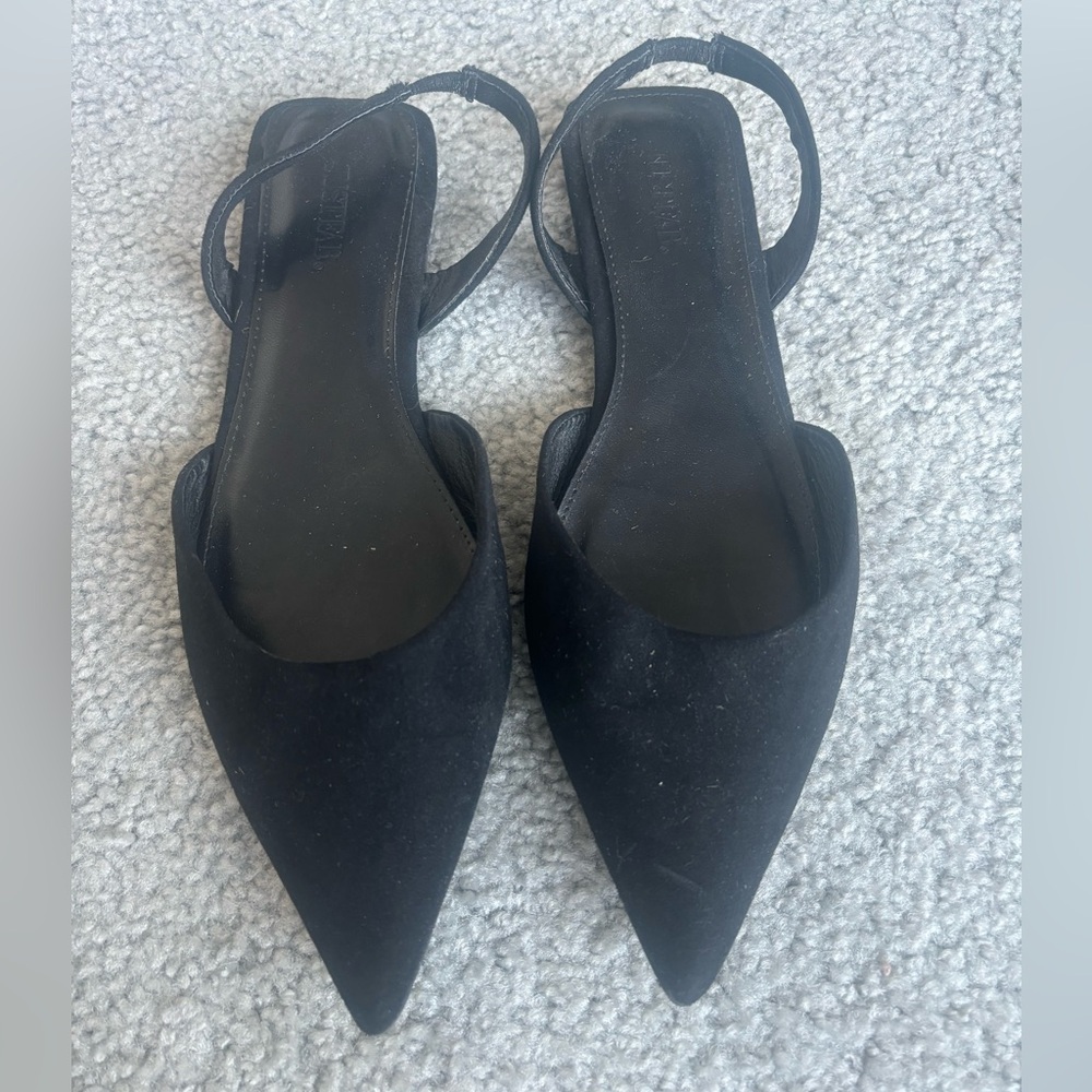 JustFab Pointed Toe Slingback Flats